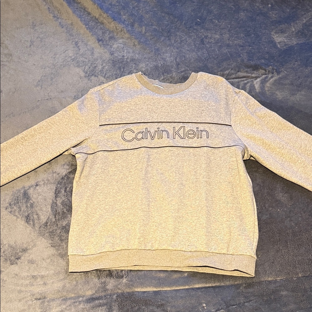 Calvin Klein Heather Gray Crewneck Sweater